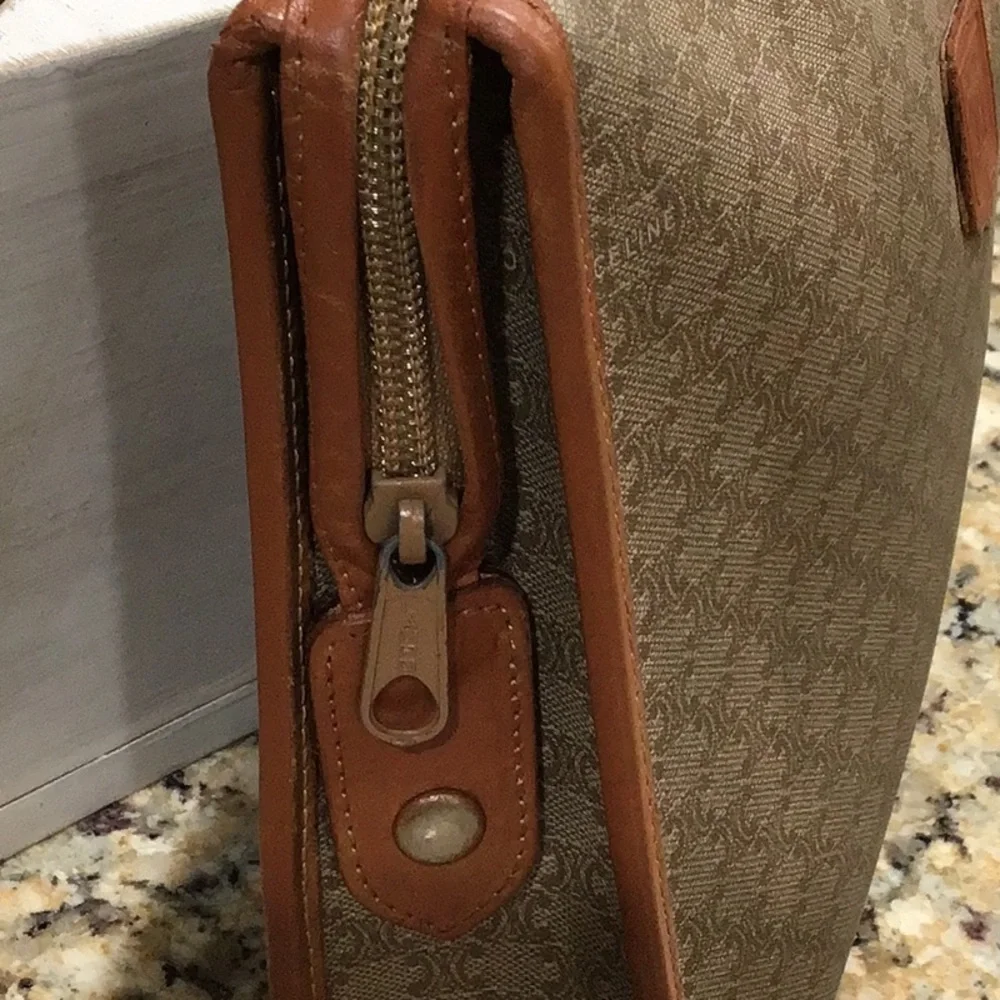 Vintage Celine Macadam Clutch Cosmetic Bag